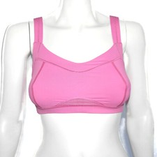 LULULEMON Pink Barbiecore Bra Top Wide Strap Mesh Bralette Womens sz 6 0420