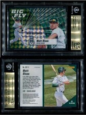 MATT OLSON 2021 PANINI MOSAIC BIG FLY MOSAIC GREEN #11 BGS 9.5
