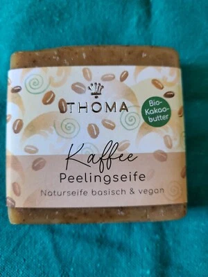 NATURSEIFENMANUFAKTUR THOMA Naturseife - Peeling - Kaffeeseife mit Kakaobutter- vegan
