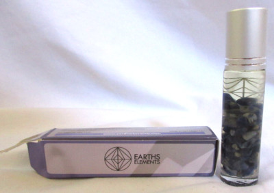 Earth Elements Essential Oil Roll On FOCUS Peppermint & Lemon Sodalite .5 ml NIB