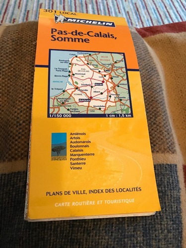 Michelin Map 301 Local Pas-de-Calais, Somme, , Good Condition Book, ISBN 9782061