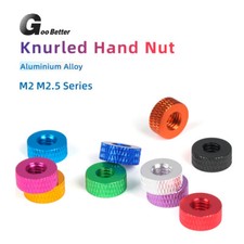 M2 M2.5 M3 M4 Colored Aluminum Alloy Knurled Thumb Nut Hand Grip Twist Knob Nuts
