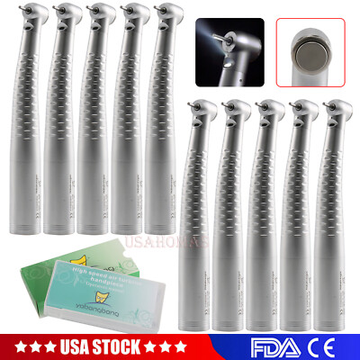 Yabangbang Dental Fiber Optic LED Handpiece High Speed / LED Coupler 4/6 Hole yb