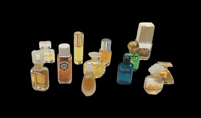 VINTAGE Mini Perfumes And Colognes - Polo, Este Lauder, Cool Water, Set Of 11