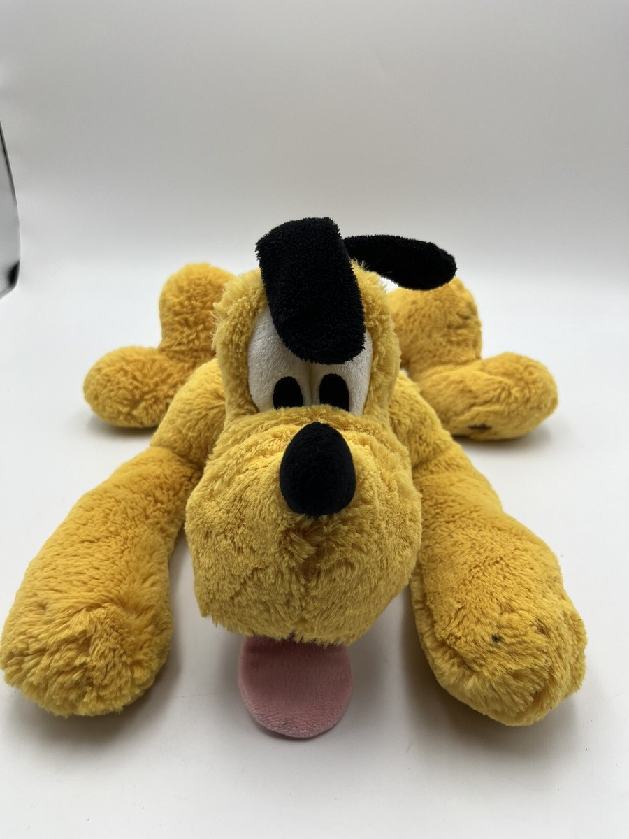 Disney Store Genuine PLUTO Plush Stuffed Animal Laying Authentic