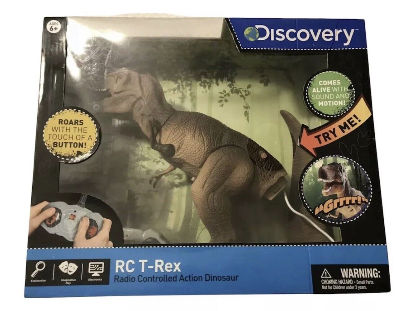 Discovery Kids Radio Controlled T-Rex Dinosaur Action Figure Brown