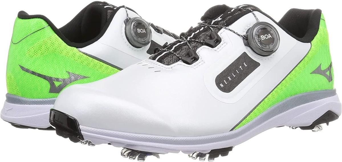 Mizuno ゴルフシューズ 51GM2215 NEXLITE SL BOA MIZUNO Golf Shoes NEXLITE SL BOA 51GM2215 35 Lime x white