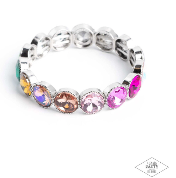 Paparazzi Number One Knockout Multi Bracelet 🌈IRIDESCENT - Main Image