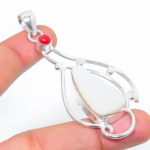 Bracelet En Argent 925 Avec Corail Rouge Italien Naturel - Fait Main - Longueur 8 Pouces