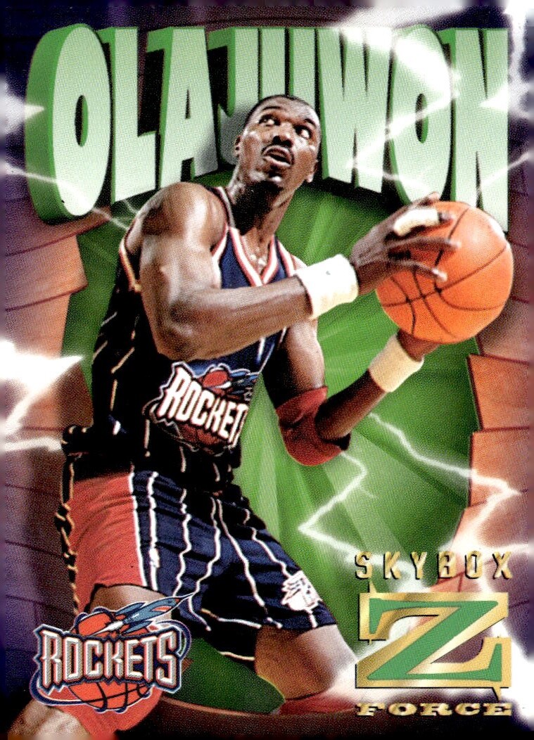1996-97 SkyBox Z-Force #35 Hakeem Olajuwon