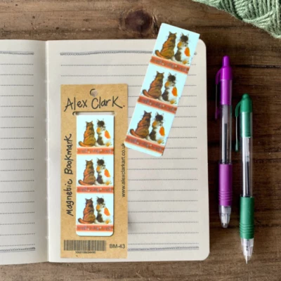 Alex Clark Tortoiseshells Cat Magnetic Bookmark Page Finder Bookmarks Book Mark