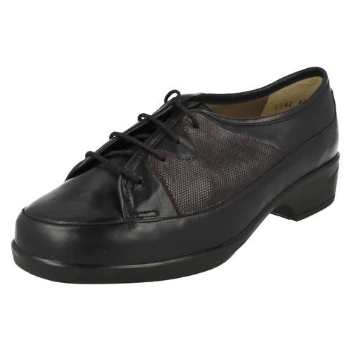 Mujer Equity Marino Leather/Estrella Ante Estampado Zapato Rose 3E/4E |