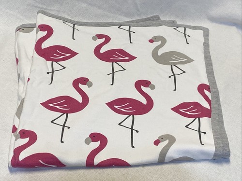 Lambs & Ivy Flamingo Baby Blanket Plush Lovey Soft T-Shirt Crib Comforter Cover