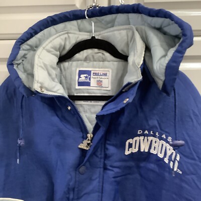 Vintage 90s Starter Pro Line Dallas Cowboys Jacket Pullover NFL