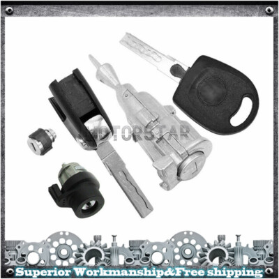 Car Door Lock Cylinder Key Set 1KD800375E For Volkswagen Jetta MK5 2006 to 2012
