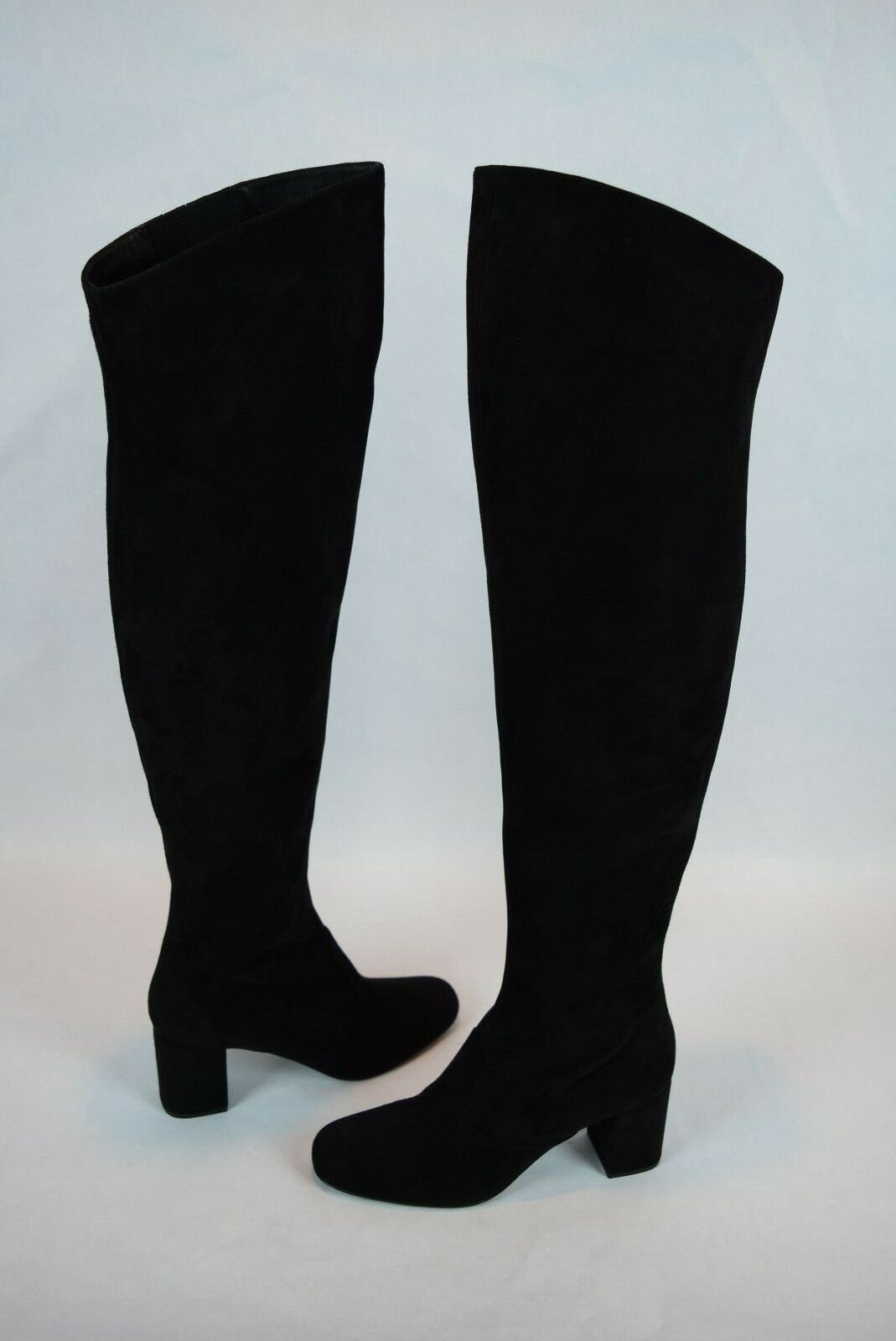 Stivali al ginocchio alti sopra il ginocchio nuovi con scatola $1500 YSL Saint Laurent BB taglia 8 9 neri