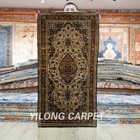 2x4ft Long Handmade Silk Area Rug Runner Handcraft Bedroom Carpet Strip SLF154B