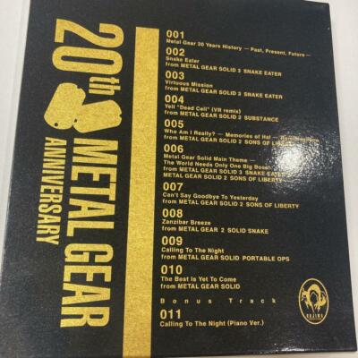 METAL GEAR SOLID 20th ANNIVERSARY METAL GEAR MUSIC COLLECTION Used