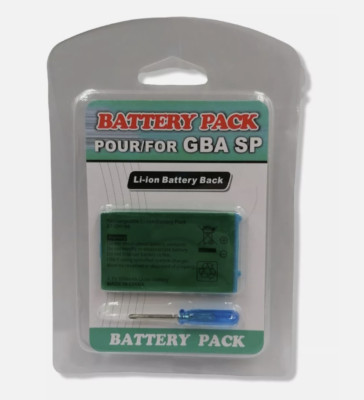Akku für Nintendo Gameboy Advance GBA SP 850 mAh Batterie mit Schraubendreher
