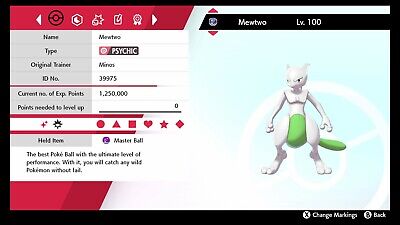 ✨ULTRA SHINY FIRE RED MEWTWO✨ LEGENDARY 6IV