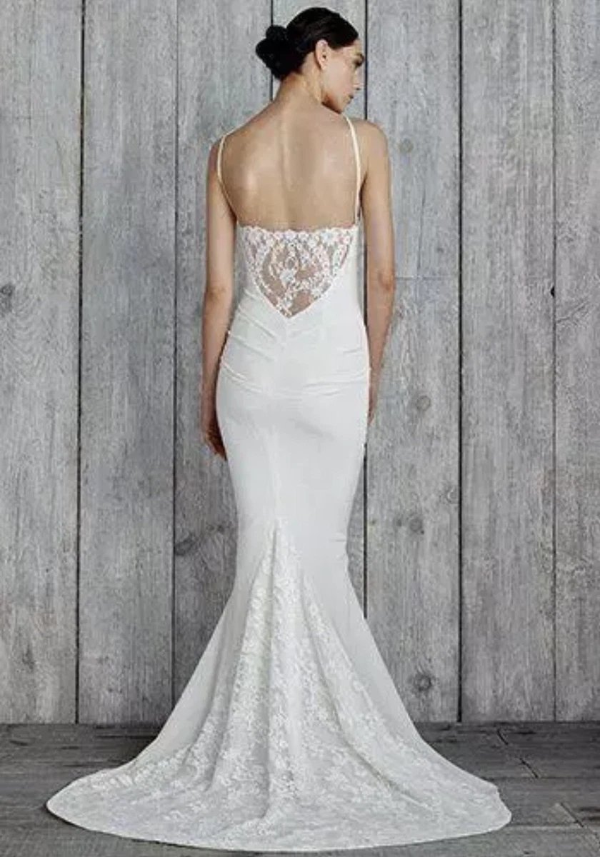 Nicole miller hampton store lace back gown