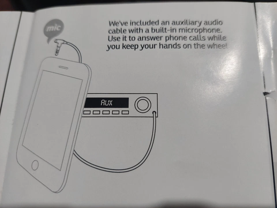 4 Car Audio Cable AUX Cords W/ Microphone For Phones Headphones HandsFree - 3-FT - Image 4 of 4