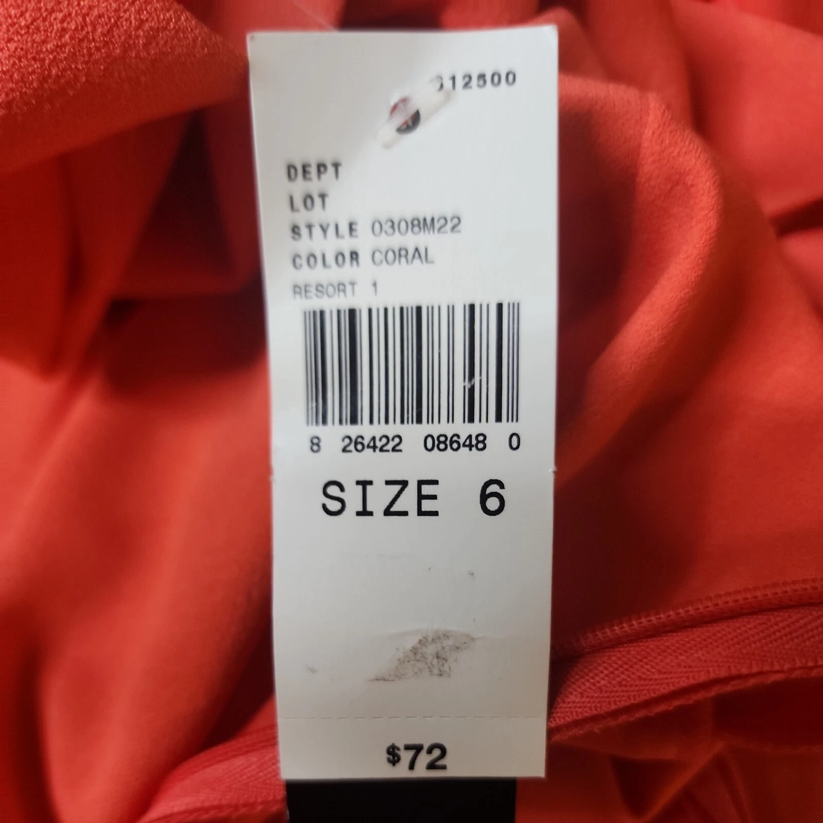 Alyx Abito Spalla Fredda con Collana Attaccata Corallo Taglia 6 (T45)