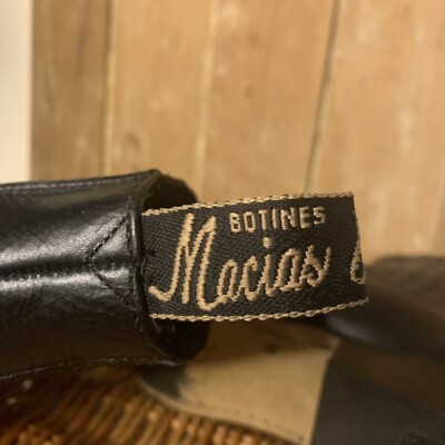 Botines Macias black pull on leather ankle boot Botines Macias black pull on leather ankle boot | eBay main image 3