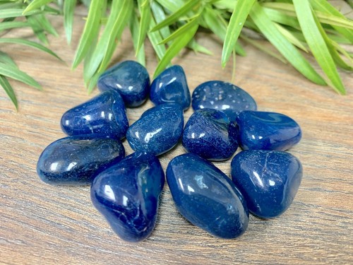 1/2 lb Blue Agate Tumbled Stones Crystal Therapy Gemstone Specimen Reiki Wicca - Picture 2 of 7