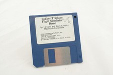 Ultra-Rare Fokker Triplane Flight Simulator Demo 3.5" floppy disc for Macintosh