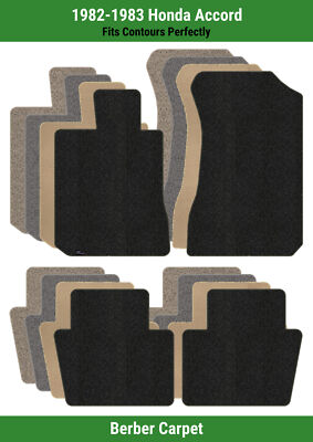 Lloyd Berber Front & Rear Row Carpet Mats for 1982-1983 Honda Accord 