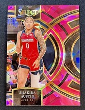 Shakira Austin 2023-24 Panini Select WNBA PINK ICE PRIZM PREMIER #139 MYSTICS
