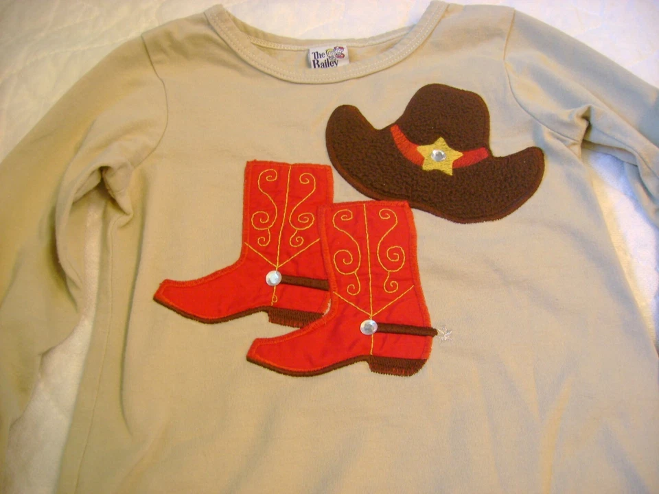 Bailey Niños Niñas COWGIRL Conjunto Top Falda Talla 4 Marrón Tostado Flecos Rojo Brillante Foto 2 de 4