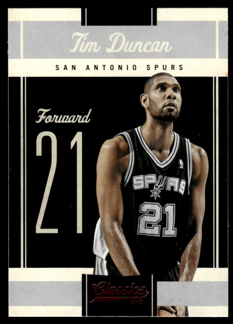 2010-11 Panini Classics Basketball Tim Duncan San Antonio Spurs #6