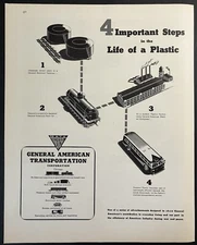 1944 General American Transportation Corp. 4 Steps Life of Plastic Vtg Print Ad