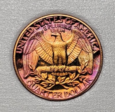 TONED 1986 S WASHINGTON QUARTER PROOF UNC #C2797
