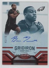 2016 Certified Gridiron Signatures Mirror Red 41/75 Byron Marshall Auto 0o9