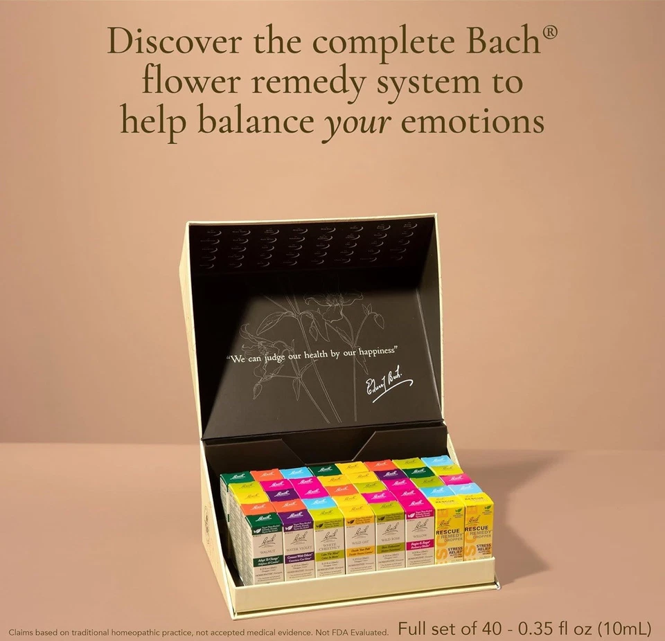 Set of 40 bach flower New Life Bach Flower Remedies Kit (30 ml) 1-Set Complete - Image 4 of 4