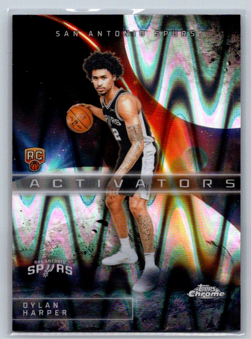 2025-26 Topps Chrome #AC-12 Dylan Harper Activators RayWave Refractor