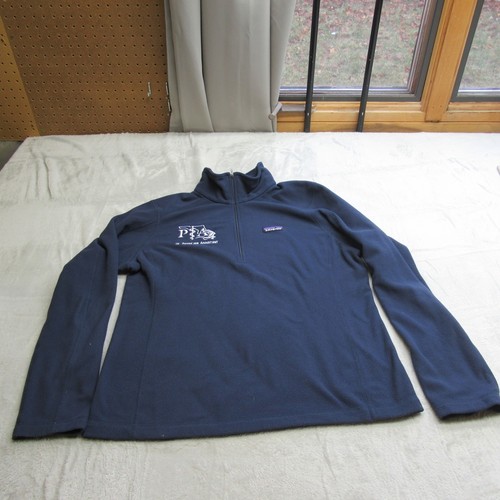 Patagonia Better maglione uomo grande blu pile pullover 1/4 zip Florida LOGO - Foto 1 di 11