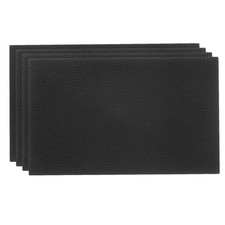 4Pcs Shoe Sole Protector 5.12"x3.15" Shoe Bottom Grip Pads for High-Heels Black
