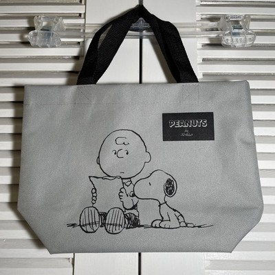 Peanuts Worldwide 2020 Peanuts Snoopy Small Grey Tote Bag New 