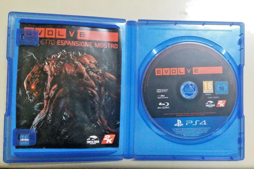 EVOLVE PS4 GIOCO PLAYSTATION 4 USATO MULTI /ITALIANO  CON ESPANSIONE + FOR HONOR, foto 3 di 5