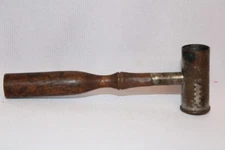 ANTIQUE VINTAGE ADJUSTABLE WOOD HANDLE BLACK SHOT POWDER MEASURE 2 GRAMS RELOAD