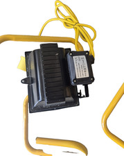 110V Corded Halogen Worklight on Stand IP44 Portable Yellow/Black
