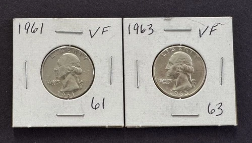 1961 and 1963 quarter set silver