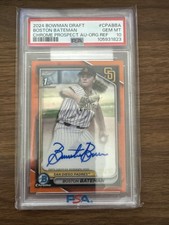 Boston Bateman 2024 Bowman Draft True Orange Refractor Auto 20/25 PSA 10 💎