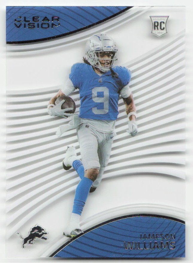 2022 Panini Chronicles #CVR-20 Jameson Williams Clear Vision Rookies