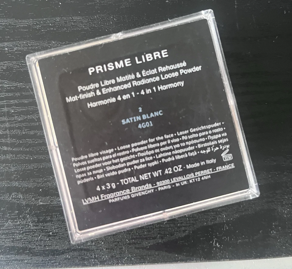 Givenchy Loose Setting Powder Prisme Libre 2 Satin Blanc Classic Older W/ Flaw - Image 4 of 4