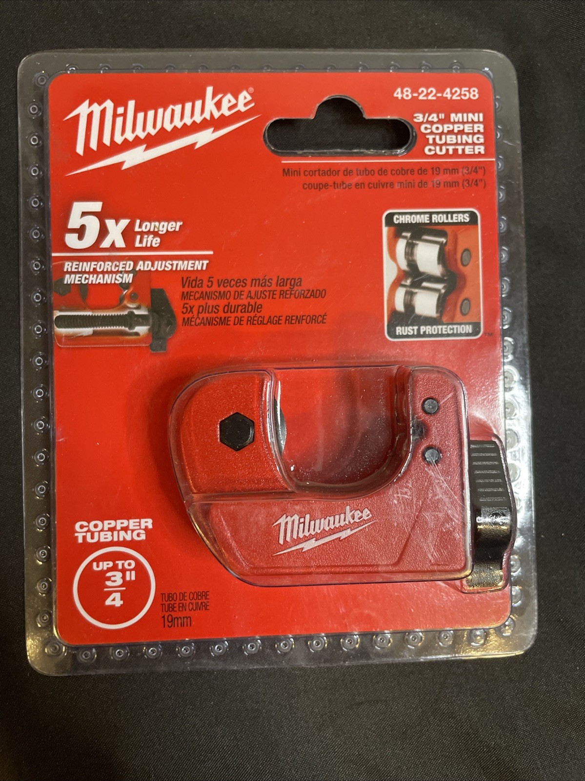 Milwaukee 48-22-4258 3/4' mini copper tubing cutter